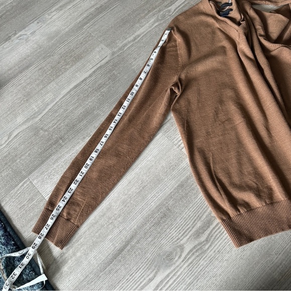 Men's Banana Republic Extra Fine Merino Wool Tan Sweater XL - Picture 12 of 12